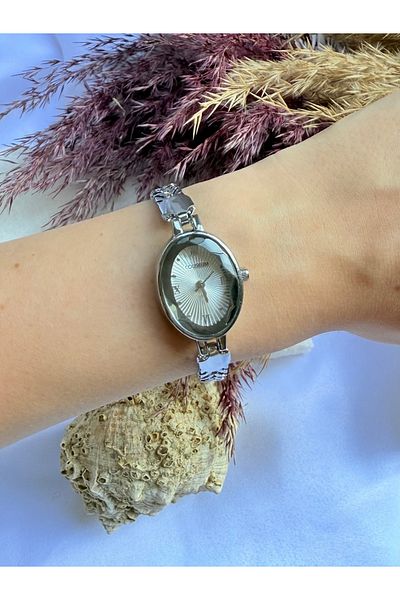 TD TRENDDURAGI Vintage Adjustable Cord Silver Inside White Women Wrist Watch