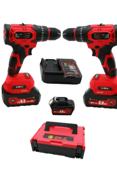 Arya BN-5 F-136 36V Kömürsüz Darbeli Şarjlı Matkap Seti – 5.0Ah Yedek Batarya...