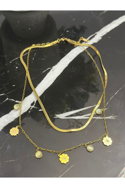 staınless steel قلادة فولاذية مزدوجة VIP