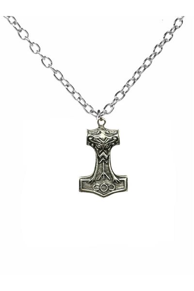 Herşey Nota Unisex Necklace with Nordic Thor Figure – 60 cm Chain, Power and Mythology Themed Viking Design