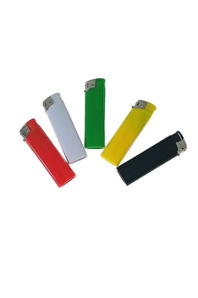 OEM Set of 50 pocket lighters, BRF00023, 83 x 27 x 13 mm, adjustable flame, multicolor