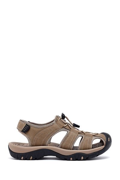Derimod Men's Beige Leather Outdoor Sandals 25Sfd695914