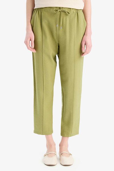 DeFacto Jogger Fit Stretchy Waist Straight Leg Pants D2573Ax25Sp