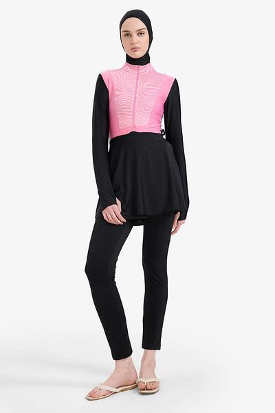 DeFacto Regular Fit Quick Dry Printed 5-Piece Burkini Set E7998Ax25Hs
