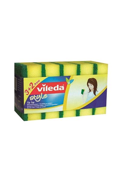 Vileda Tip Top Dish Sponge, 3 Pcs