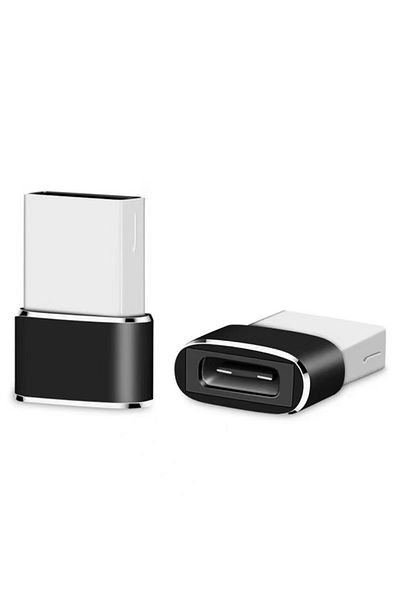 Choice black 2pcs USB To Type C OTG Phone Adapter USB-C Male To Female Type-c Converter For Macbook Samsung