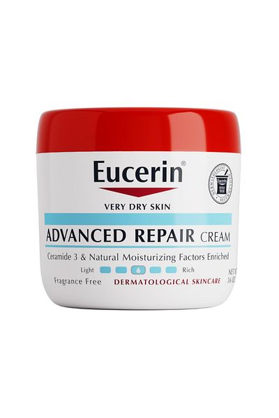 Eucerin Advanced Repair Body Cream – Fragrance-Free, 16 oz Jar