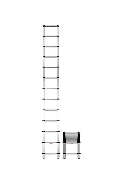 GENERAL Telescopic Aluminum Ladder with 13 Steps Silver 3.2 Meter