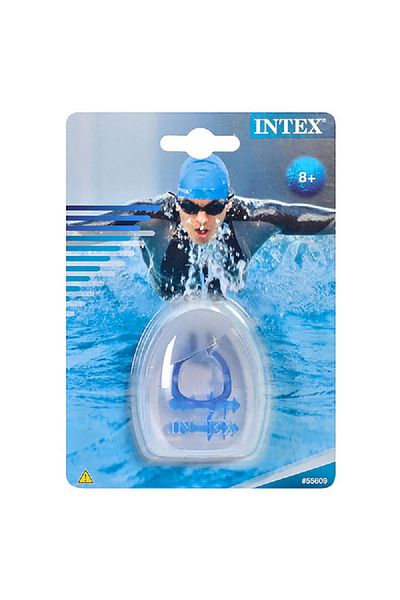 Intex High-Quality and Durable Ear Plug and Nose Clip Combo Set Blue