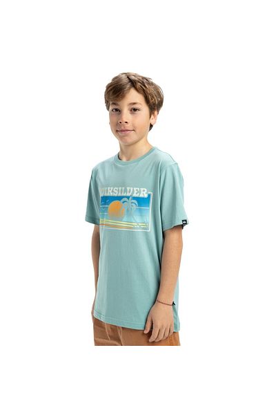 Quiksilver Home Sun Faded Yth Boy Blue T-Shirt Boy's T-Shirt Eqbzt04845
