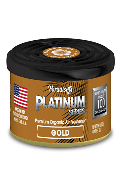 Paradise Platinum Series Gold Scented Organic Air Freshener Can for Home and Office