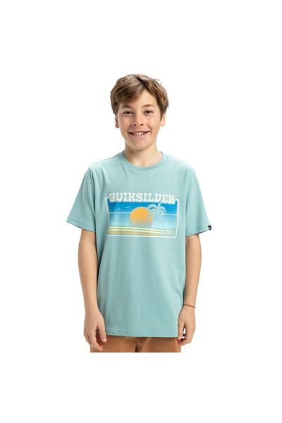 Quiksilver Home Sun Faded Yth Boy Blue T-Shirt Boy's T-Shirt Eqbzt04845
