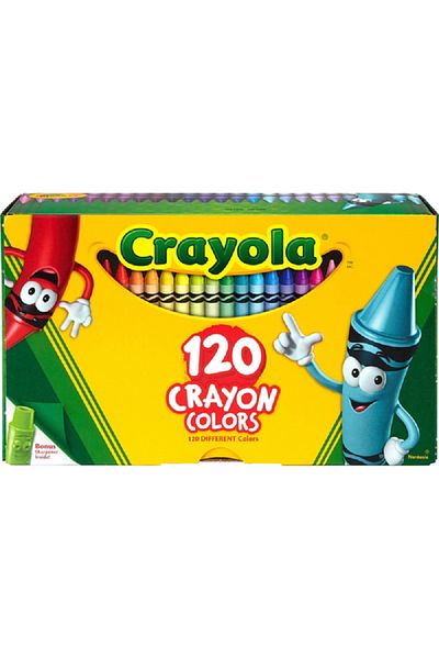 Crayola 120-Piece Non-Toxic Double-Wrapped Crayon Set Multicolor