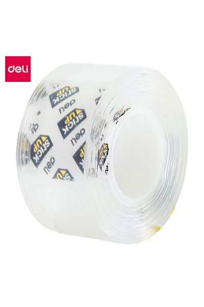 Deli Stick Up Double-Sided Indoor Mounting Tape Clear 25.4mm x 1.5m
