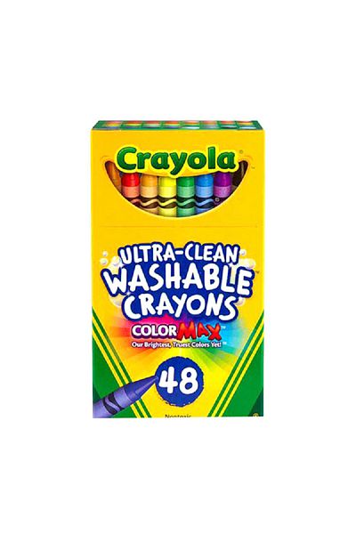 Crayola 48-Piece Nontoxic Ultra-Clean Washable Crayon Multicolor