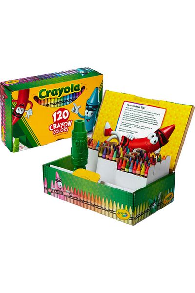 Crayola 120-Piece Non-Toxic Double-Wrapped Crayon Set Multicolor