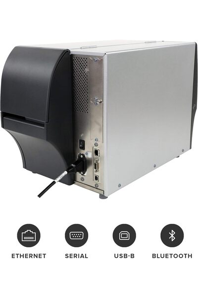 Zebra Technologies ZEBRA ZT411 Thermal Transfer Industrial Printer 203 dpi Print Width 4 in Serial USB Ethernet Bluetoo