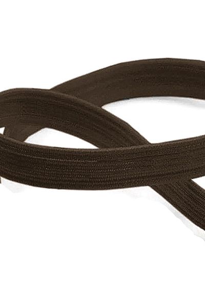 hapshoe Brown 12 mm 5 Mt Durable Hard Flat Elastic Ribbon Rubber
