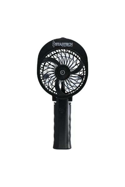startech 3.5W 3-Speed Portable Foldable Handheld Rechargeable Misting Fan with Clip Black