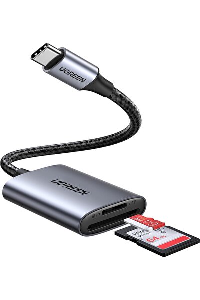 Ugreen قارئ بطاقات SD USB C محول بطاقة Micro SD محول ذاكرة OTG