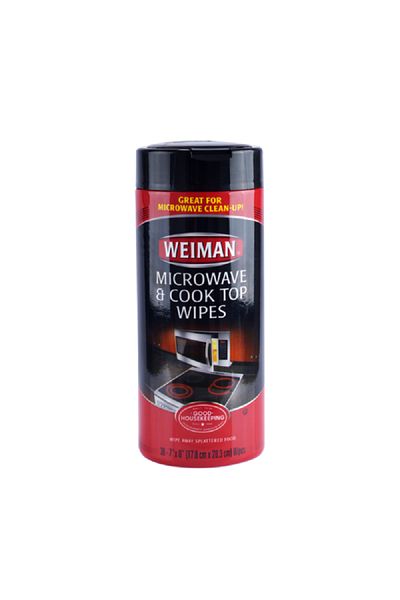 Weiman 30-Piece Rectangular Microwave and Cooktop Cleaning Wipes 7 x 8inch