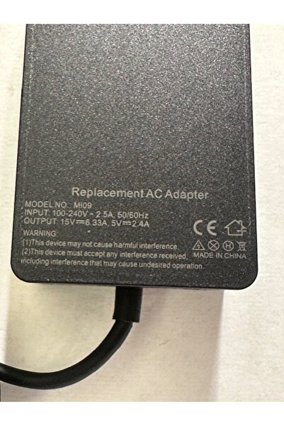 KEEPRO 15 volt 6.33 amper microsoft uyumlu surface pro7 adaptör