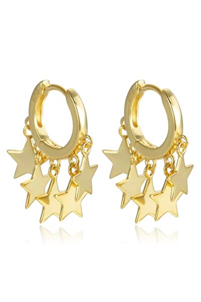 monalisatoka Kadın Gold Yıldız Sallantılı Küpe