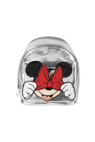 Cerda Disney Minnie Backpack, Danielle Nicole, Silver, 28cm