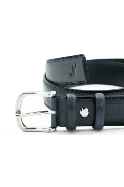 Tuna حزام نابا جلد طبيعي كلاسيكي للرجال - تونا KMR105