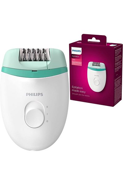 Philips Satinelle Essential Epilator, Corded, Compact Hair Removal, BRE224/00