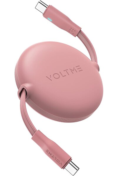 VOLTME Powerlink YoYo Retractable USB-C to USB-C Charger Cable 1m – 100W PD 3...