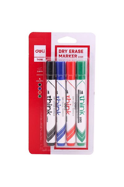 Deli Bullet Tip Dry Erase Marker Assorted Color 2mm