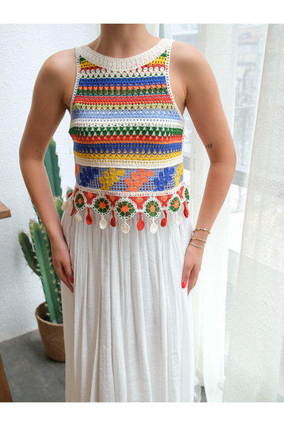 BLUE DAY'S بلوزة كروشيه بوهيمية