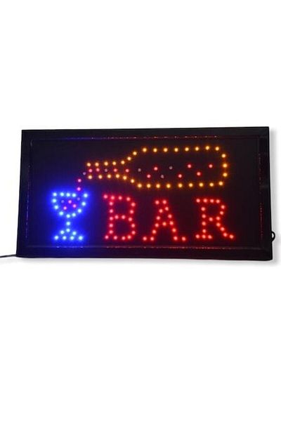 OEM LED Illuminated Sign - BAR, 25 x 48 cm