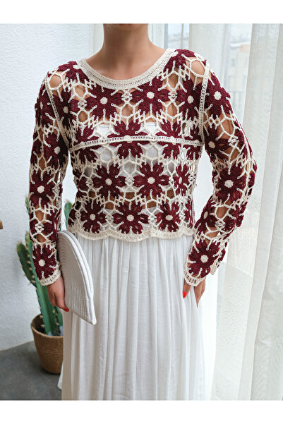 BLUE DAY'S Bluză de damă croșetată