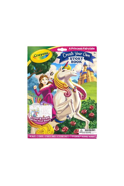 Crayola مجموعة كتب قصص الأميرة الخيالية متعددة الألوان