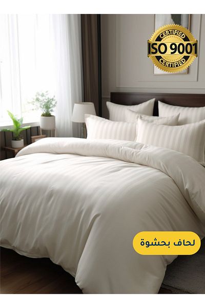 Master Home Textile Microfiber Hotel Comforter Sets, 5 Pcs Single Size, Fits 120x200 cm Size Bed, Duvet Filling Included