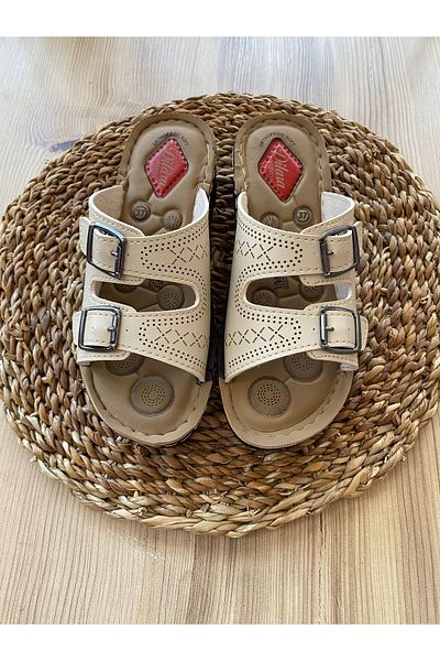 Eylül Spor Women's Comfortable Summer Casual Casual Buckle Comfortable Sole Daily Slippers