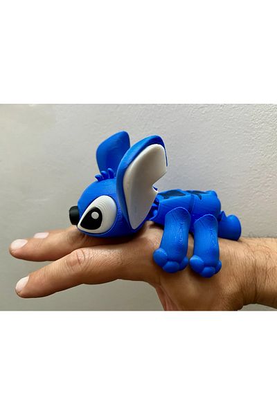 Phigo Stitch Movable Figure 14cm 3D Printing Decorative Figurine Cartoon Collectible Gift