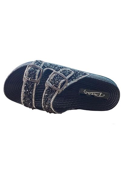 Pienn 20057 001 Black Stone Anatomic Casual Slippers