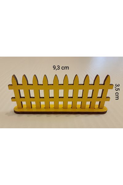 TLR hobi 16Pcs Wooden Decorative Miniature Landscape and Garden Fence 9.3cm *3.5Cm