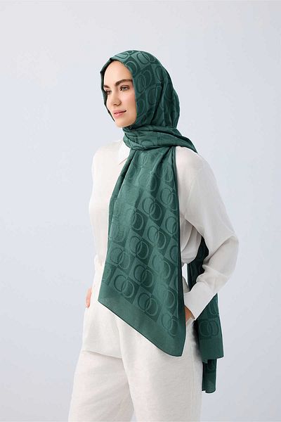 Imannoor İmannoor Checkerboard Pattern Naia Shawl