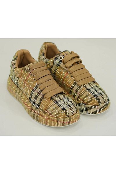 Guja 25Y451-3 36/41 Women's Plaid Patterned Stone Premium Sneaker Shoes
