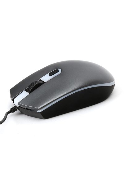 Omega Wired USB optical mouse, Omega 45541, 4 buttons, 2000DPI, 1.5m cable, gray