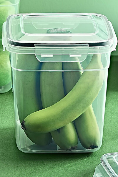 SİHİRLİ AYAKLAR Deep Square Seal Storage Container 13X10Cm Bpa Free 1075ml