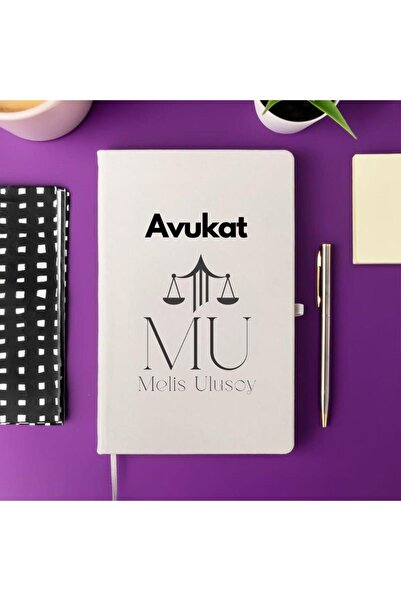 Hediye Vakti Notebook with Special Name Written Design for Lawyers