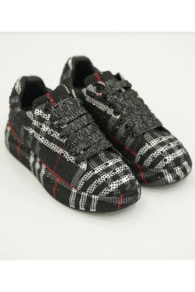 Guja 25Y451-3 36/41 Women's Plaid Patterned Stone Premium Sneaker Shoes