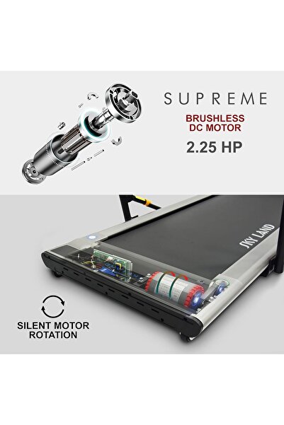 SKY LAND 2-in-1 Foldable Treadmill Walking Pad EM-1263 | Ultra-Slim Walking Pad, 2.25HP Motor, LED Display