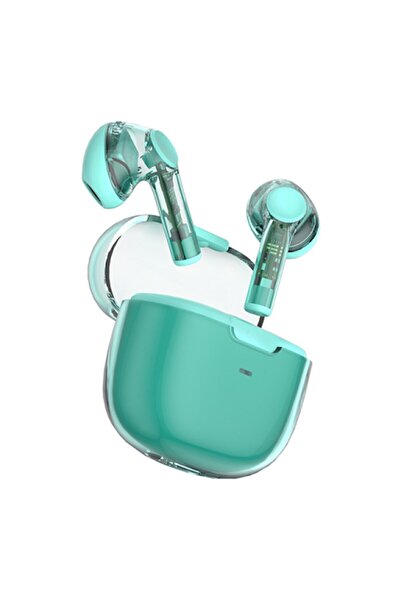 WIWU Pure Sound TWS Airbuds T-12T Turquoise Blue True Wireless Earbuds in Turquoise Blue