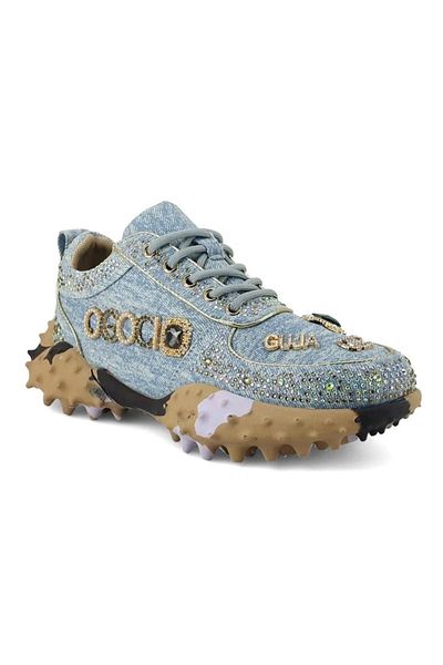 Guja 25Y338-5 Women's Stoned Denim Sneaker Sports Shoes